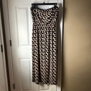 Strapless maxi dress